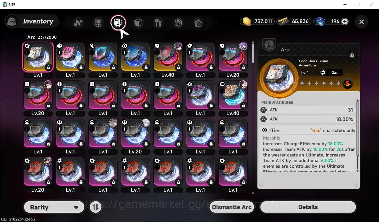 Neverness to Everness Accounts GLOBAL SEA|HL 25|TL 8|2 Limited S-Class|[(Shinku+Sign,Lacrimosa)+Outfit|2 S-Class Select|2 19