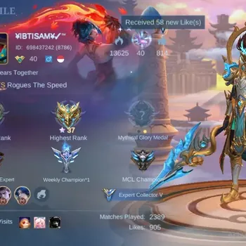 Mobile Legends: Bang Bang Accounts Collector Global|118S|Expert|Epic Lunox Kagura Carmilla Bane Zilong,LunarFest Change,CC