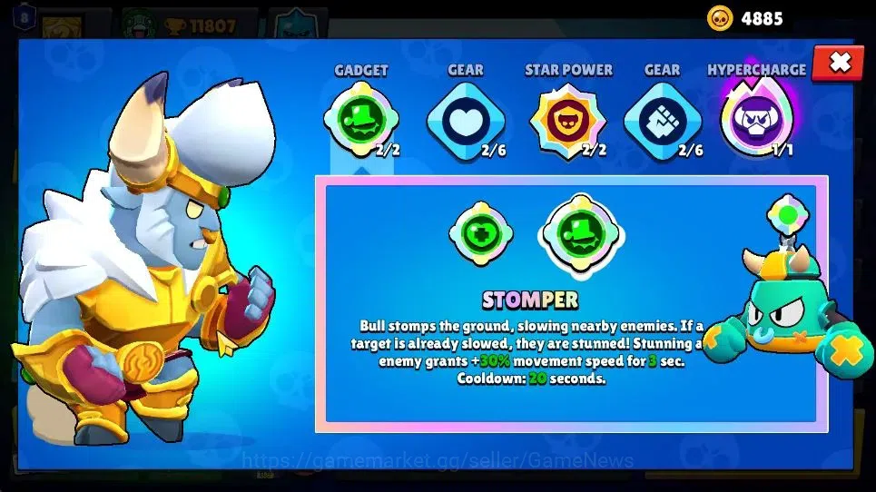 Brawl Stars Accounts 11807 Trophy|41 Brawlers 3 Max|2 Legend [Spike,Cor image 2