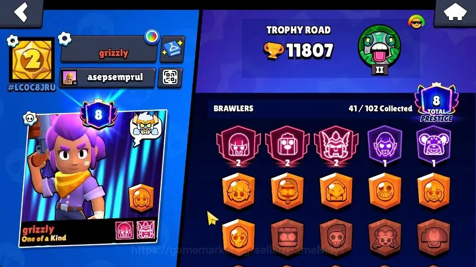 Brawl Stars Accounts 11807 Trophy|41 Brawlers 3 Max|2 Legend [Spike,Cor image 3