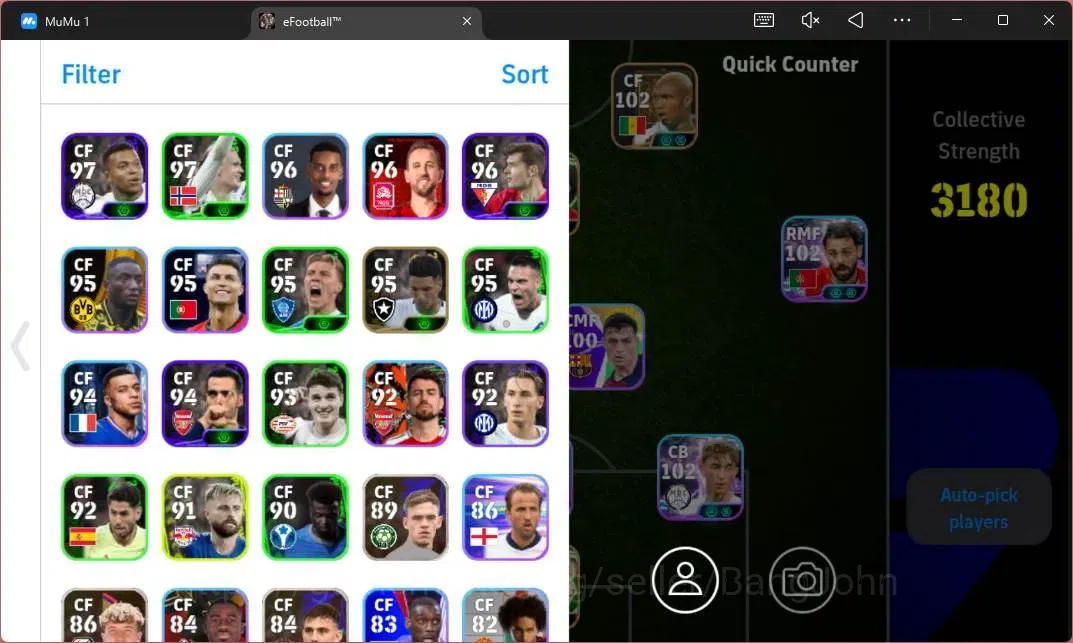 eFootball Accounts Power 3180 | Luis Suarez Epic,Shinji Kagawa Epic,B image 12