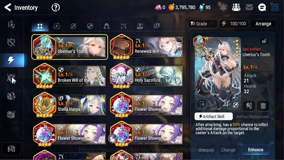 Epic Seven Accounts GLOBAL|UnVerif|4 ML(E Ilynav,S Taeyou,B Witch Iser image 16