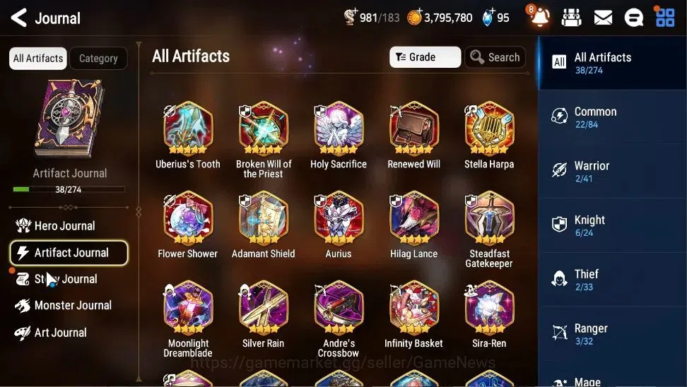 Epic Seven Accounts GLOBAL|UnVerif|4 ML(E Ilynav,S Taeyou,B Witch Iser image 6
