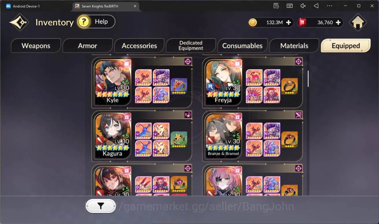 Seven Knights Re:Birth Accounts Global|Full EX7(Gelidus TC2,Fai TC1,Juri TC1,Melia image 13
