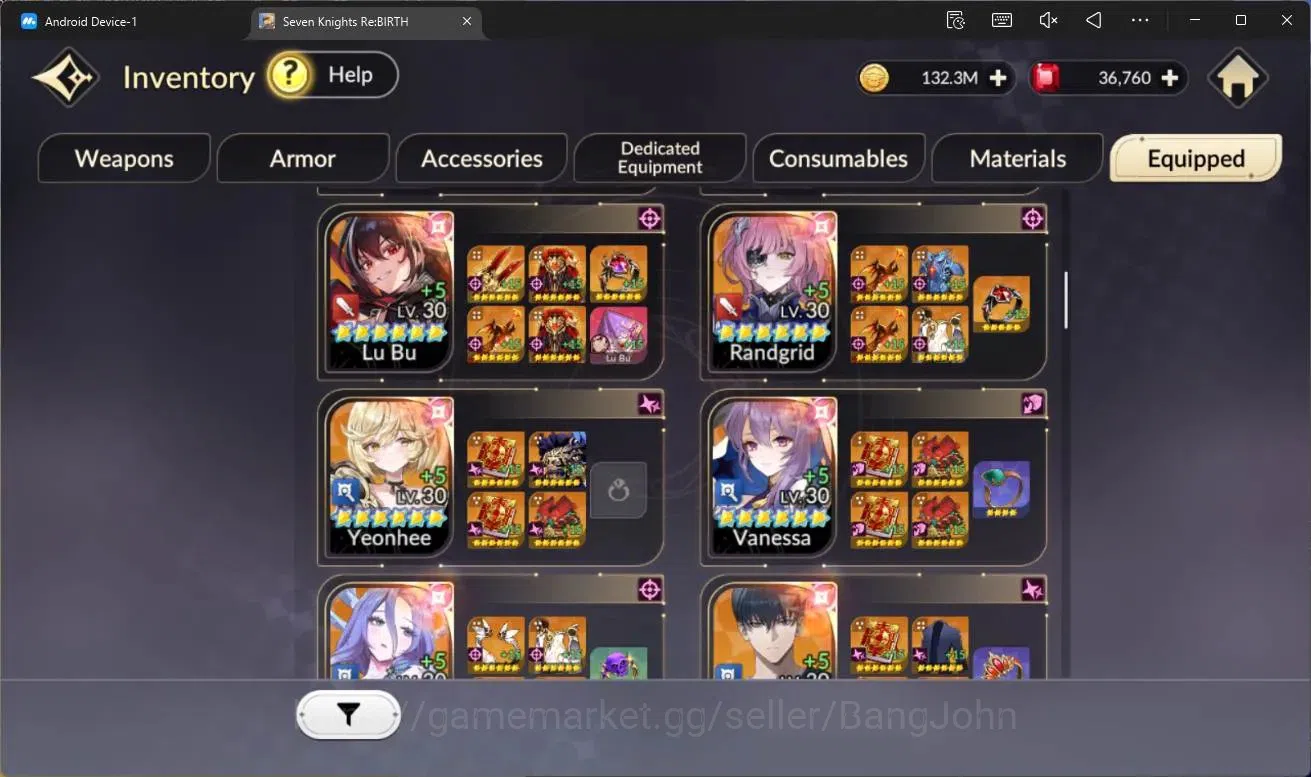 Seven Knights Re:Birth Accounts Global|Full EX7(Gelidus TC2,Fai TC1,Juri TC1,Melia image 14