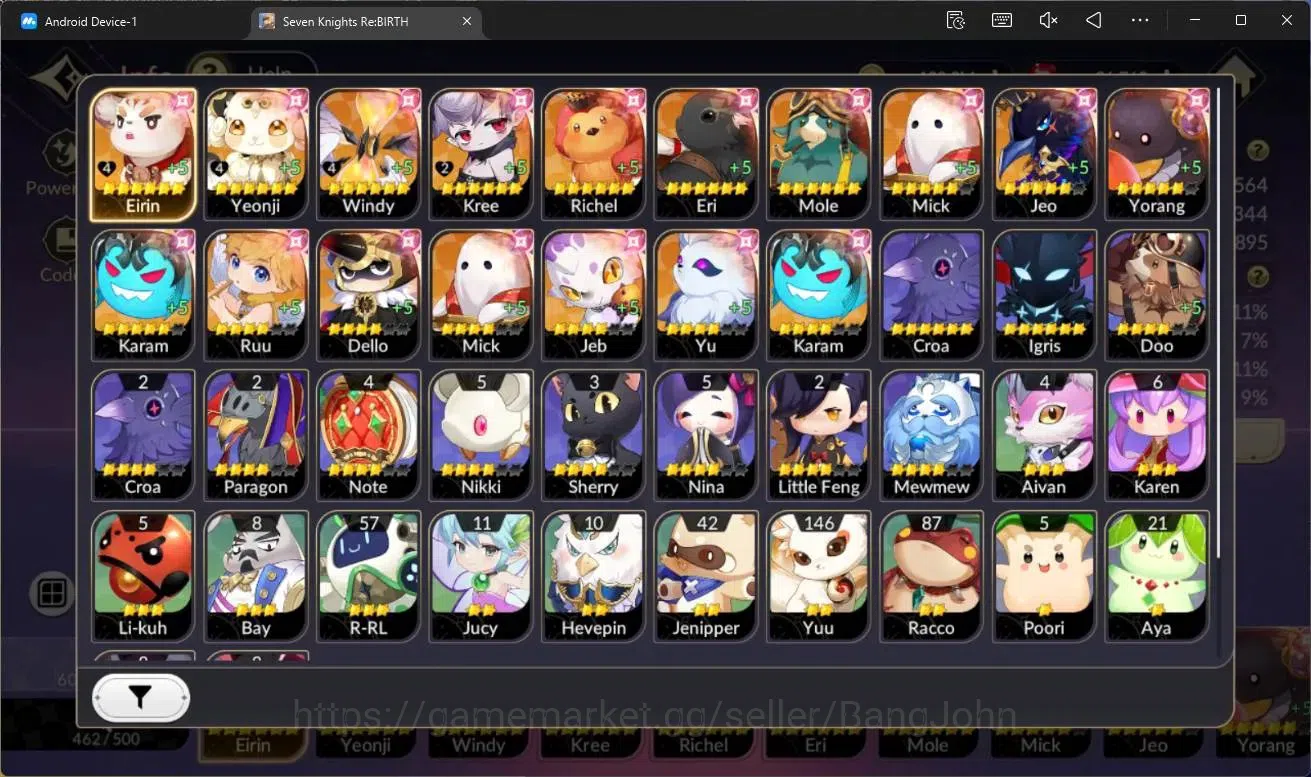 Seven Knights Re:Birth Accounts Global|Full EX7(Gelidus TC2,Fai TC1,Juri TC1,Melia image 4