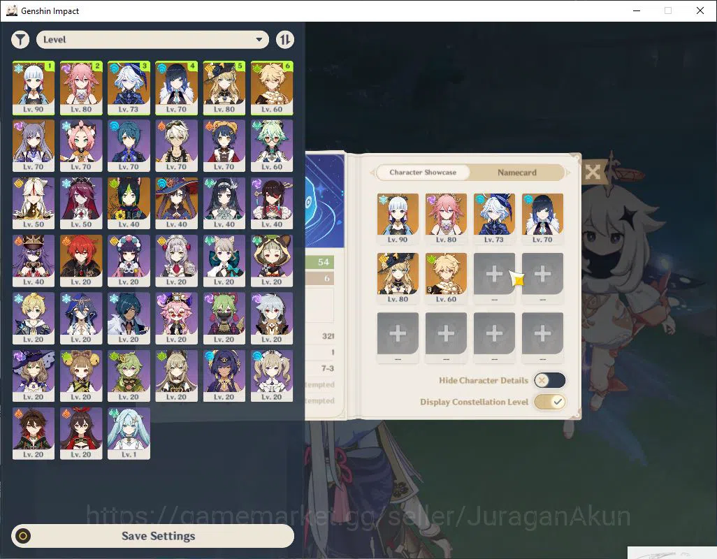 Genshin Impact Accounts ASIA |AR54 |5 LIMITED 1+(5*WEAPON)(NAVIA+ SIGN)|YA image 2