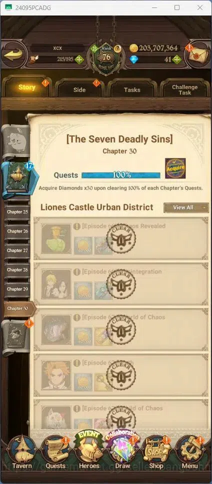 The Seven Deadly Sins: Grand Cross Accounts ASIA |2.32M CC|117 LS|LR Mesis 6/6|UR Menor 2/6,KO image 3