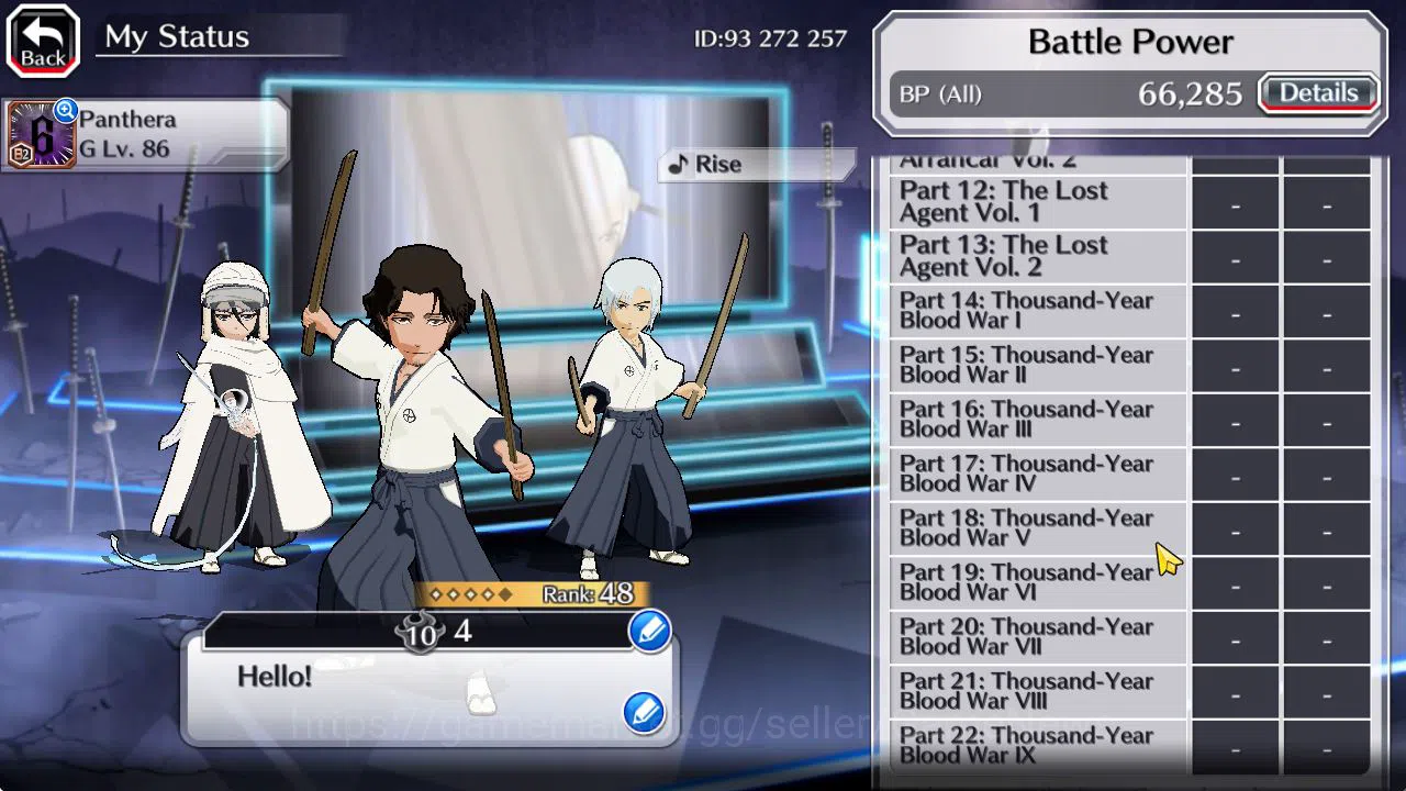 Bleach: Brave Souls Accounts Starter [GLOBAL]6K Orb+Fresh All Story|Shunsui,Jushiro Soul Reaper,Swimsuit25 Masaki,Fierce 5