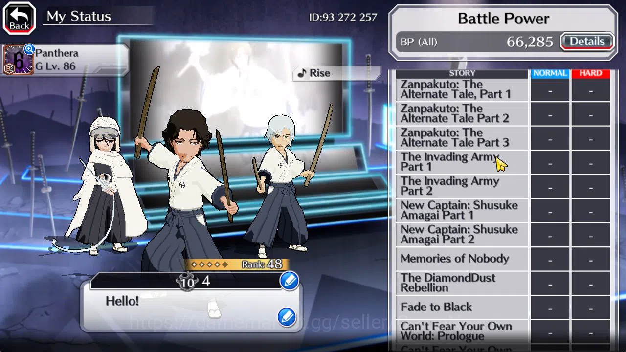 Bleach: Brave Souls Accounts Starter [GLOBAL]6K Orb+Fresh All Story|Shunsui,Jushiro Soul Reaper,Swimsuit25 Masaki,Fierce 6