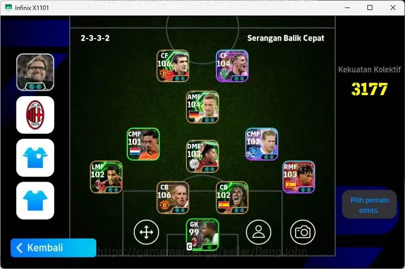 eFootball Accounts Mobile|PW 3177 |Jaap Stam Epic,Eric Cantona Epic,M image 1