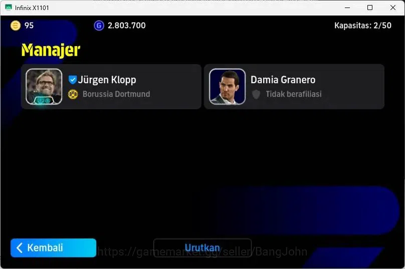 eFootball Accounts Mobile|PW 3177 |Jaap Stam Epic,Eric Cantona Epic,M image 2