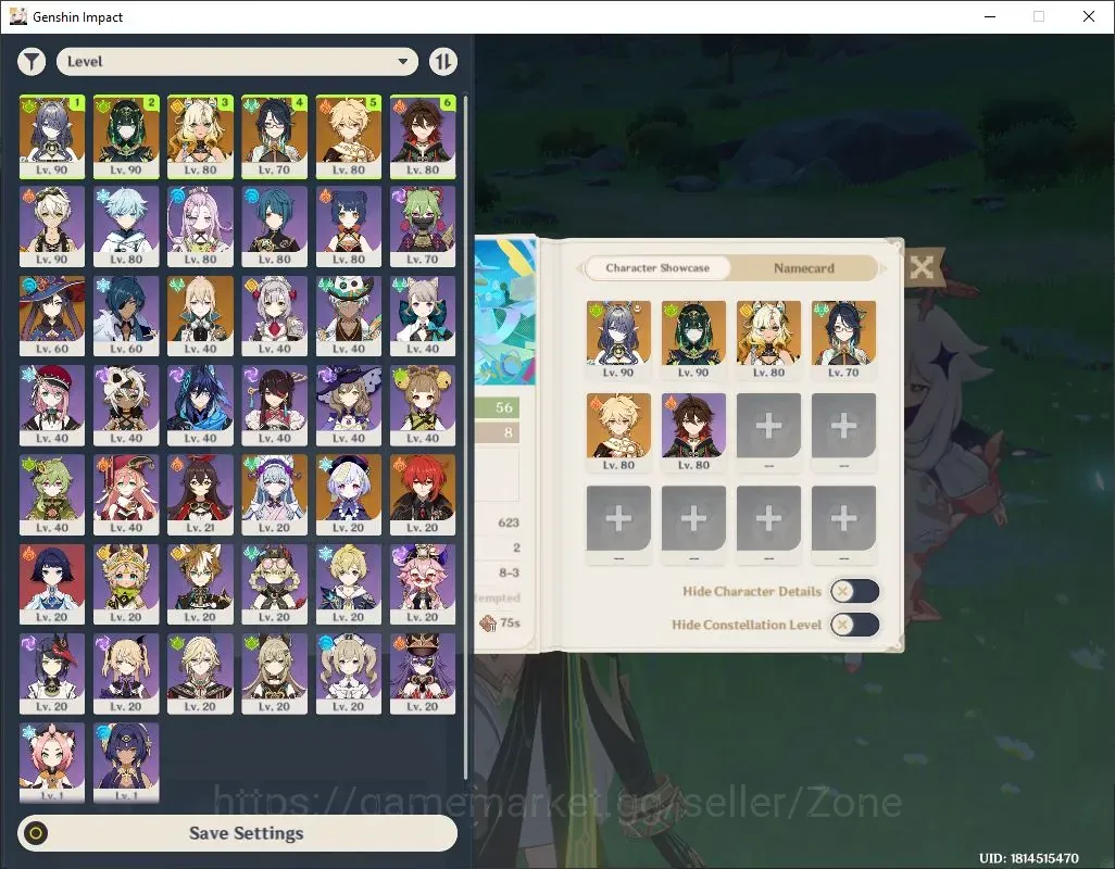 Genshin Impact Accounts Others ASIA|AR 56|4Limit PremTeam Nefer+Sign + Xilonen,XianyunC1 + ChrSTD Bennet,Diona Etc|MC 1