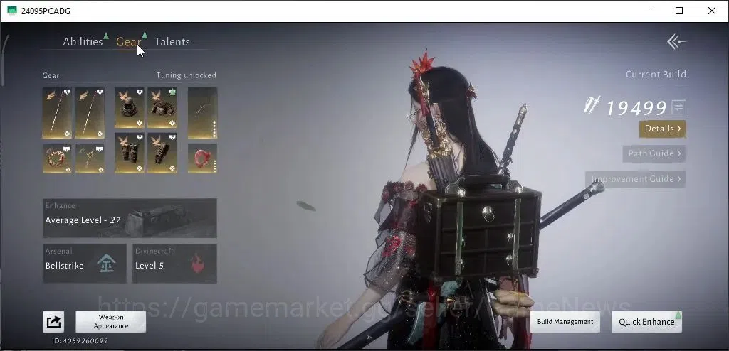 Where Winds Meet Accounts GLOBAL|Lv 75|GS 19K|33 LM+12 RM|Abys Conqueror|Pea image 11