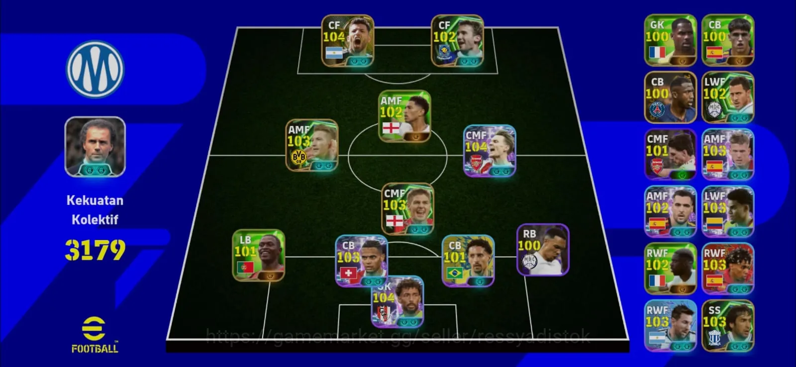 eFootball Accounts Legends & Iconic Players COLECTIVE 3179+ | M ODEGARD x M REUS x S GERARD x S AGUERO,READY TO PLAY,CHEAPEST 1