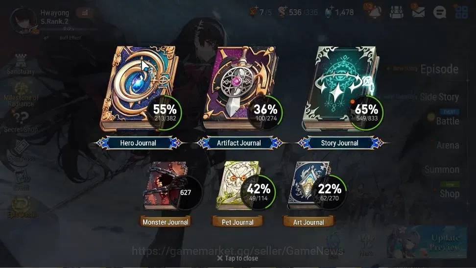 Epic Seven Accounts High-End Global Unverif|22 ML(NM Luna,Straze,EIlynav,BHwayoung,etc)+Ab Fumyr,Rinak,Etc|Abyss F 36|Auto W 3