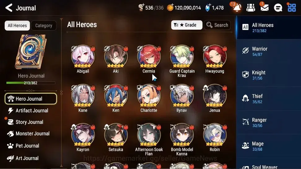 Epic Seven Accounts High-End Global Unverif|22 ML(NM Luna,Straze,EIlynav,BHwayoung,etc)+Ab Fumyr,Rinak,Etc|Abyss F 36|Auto W 4