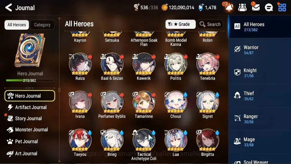 Epic Seven Accounts High-End Global Unverif|22 ML(NM Luna,Straze,EIlynav,BHwayoung,etc)+Ab Fumyr,Rinak,Etc|Abyss F 36|Auto W 5