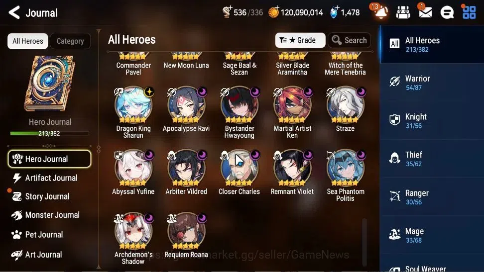 Epic Seven Accounts High-End Global Unverif|22 ML(NM Luna,Straze,EIlynav,BHwayoung,etc)+Ab Fumyr,Rinak,Etc|Abyss F 36|Auto W 9