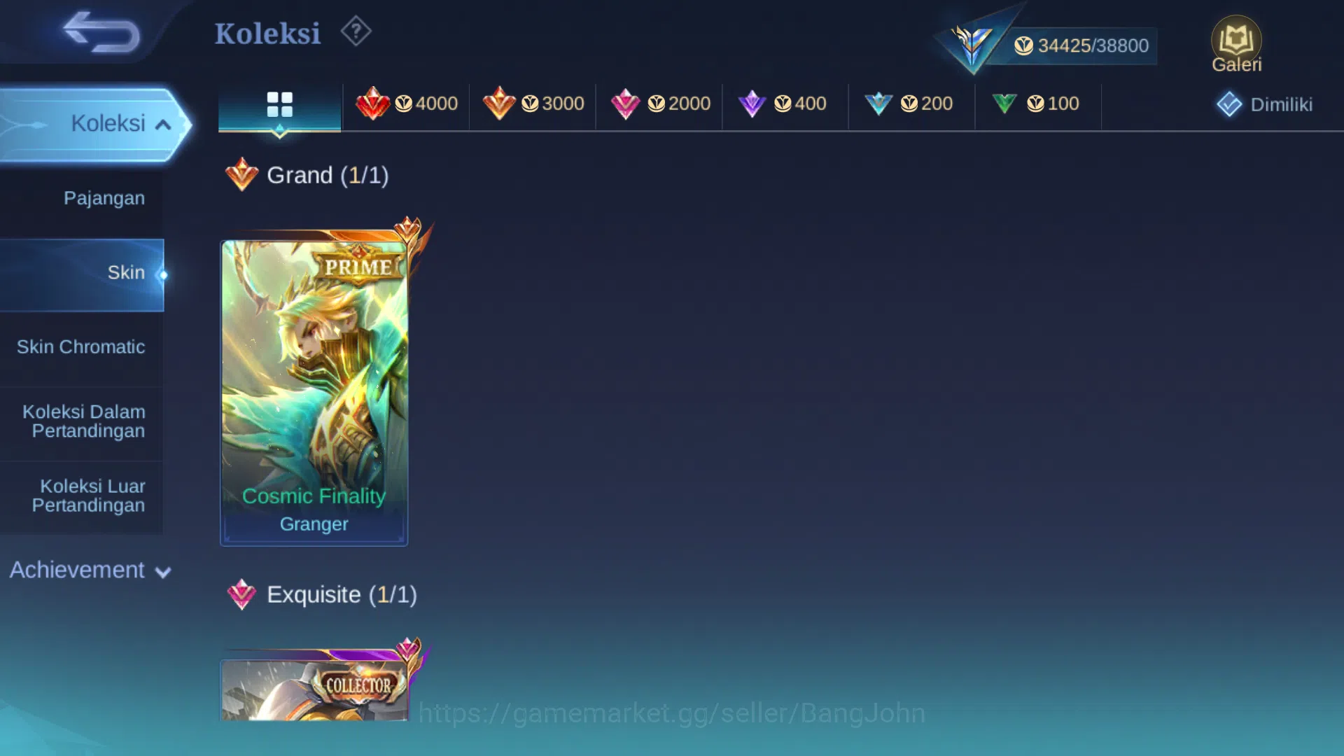 Mobile Legends: Bang Bang Accounts hero 81 | skin 133 | prime granger, m6 claude, dra image 3