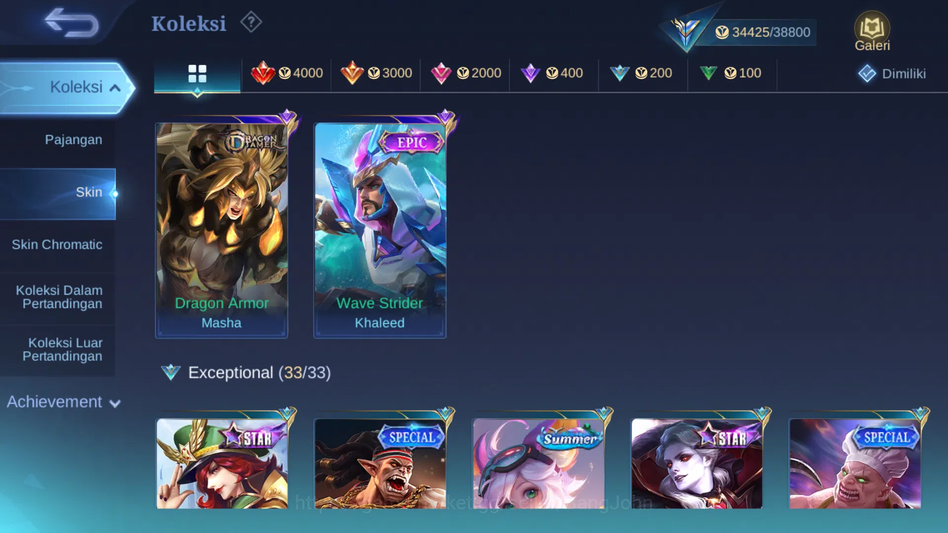Mobile Legends: Bang Bang Accounts hero 81 | skin 133 | prime granger, m6 claude, dra image 9