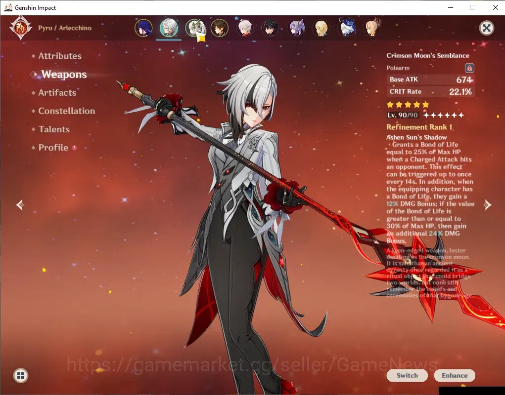 Genshin Impact Accounts ASIA|Ready Gacha 1,6K Primo|AR 59|11 Limited+8 (*5 image 6