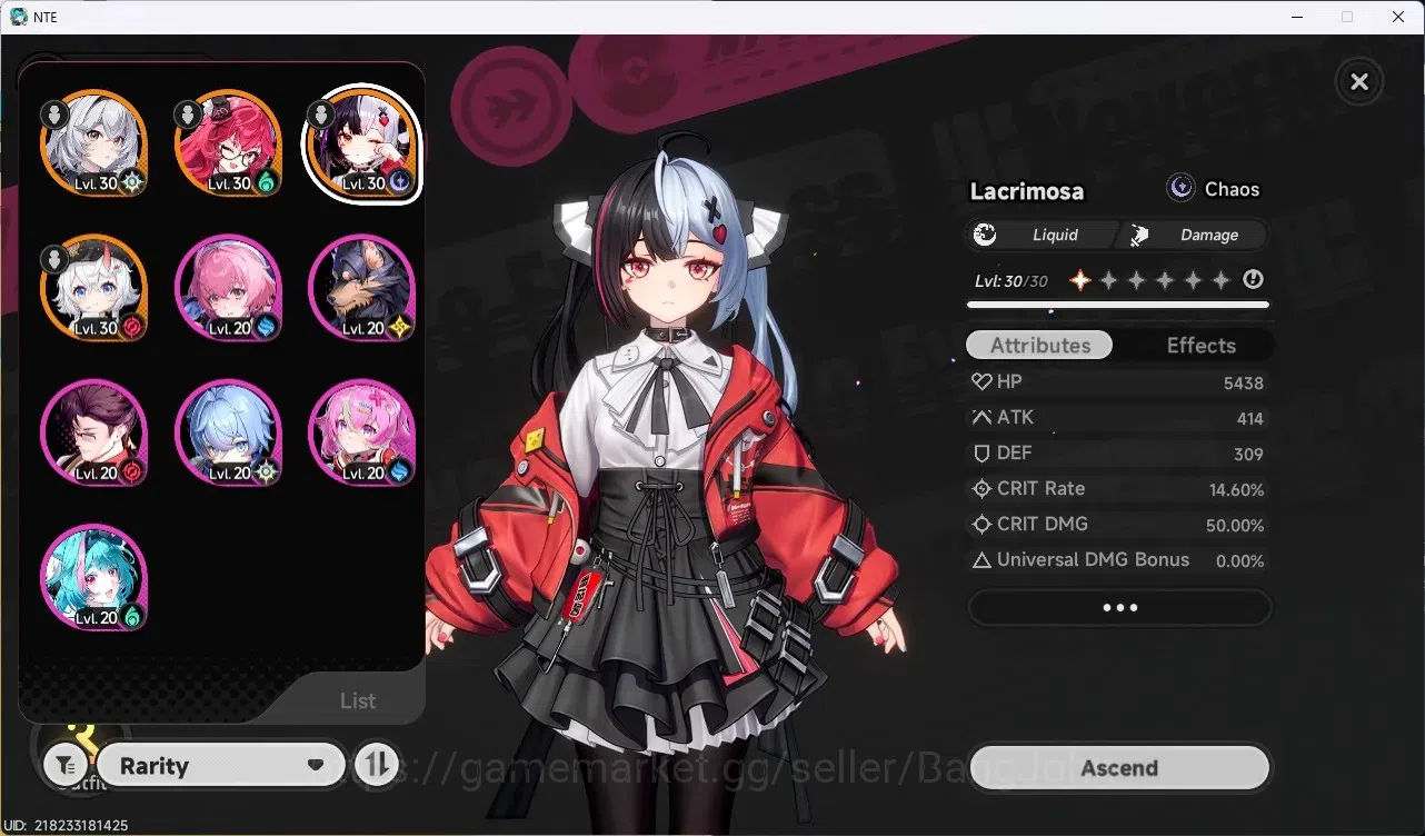 Neverness to Everness Accounts SEA|Lv.17|3 S-Class [Lacrimosa+Sign,Nanally],Sakir image 2