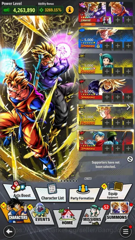 Dragon Ball Legends Accounts High-End Android | Lvl 147|12.7M Total Power|684 CC|1 UL|1 LR|UL Super Saiyan Goku|LR Super 6