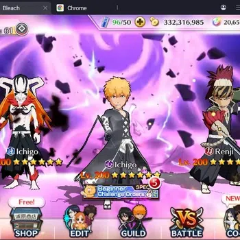 Bleach: Brave Souls Accounts Starter Global |332M BP+20K Orb|Fresh Story|Ichigo Crecent Veil,Momo