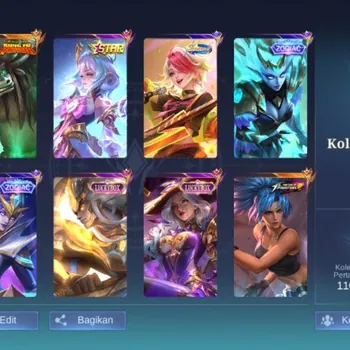 Mobile Legends: Bang Bang Accounts Collector EX GLORY 51 | KOF KARINA | THAMUZ KUNGFU PANDA | LUCKY BOX ALICE | SKIN 284