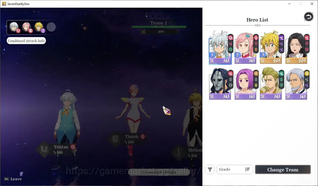 The Seven Deadly Sins: Origin Accounts EUROPE |Fresh Starter Lvl 2|2 SSR| Meliodas, Guila image 3
