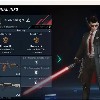 Blood Strike Accounts Others ASIA | 1 Ultra Melee: Lightblade-Dark Force|1 Ultra Striker: ZERO-Agent Zero|3 Legendary