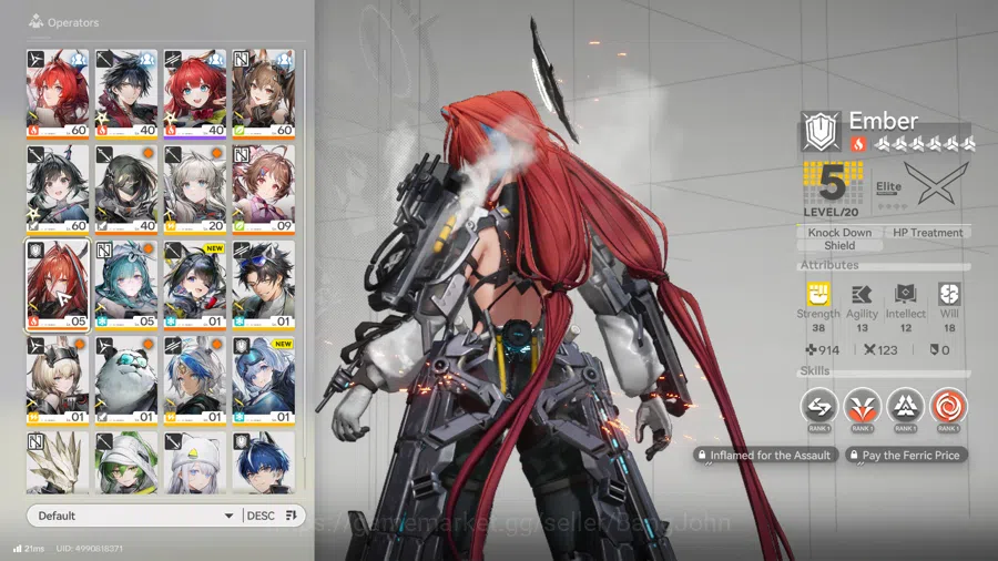 Arknights: Endfield Accounts ASIA | Laevatain, gilberta, Ardelia, ember, tang t image 11