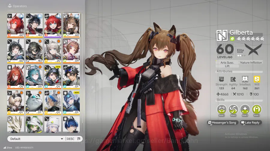 Arknights: Endfield Accounts ASIA | Laevatain, gilberta, Ardelia, ember, tang t image 13