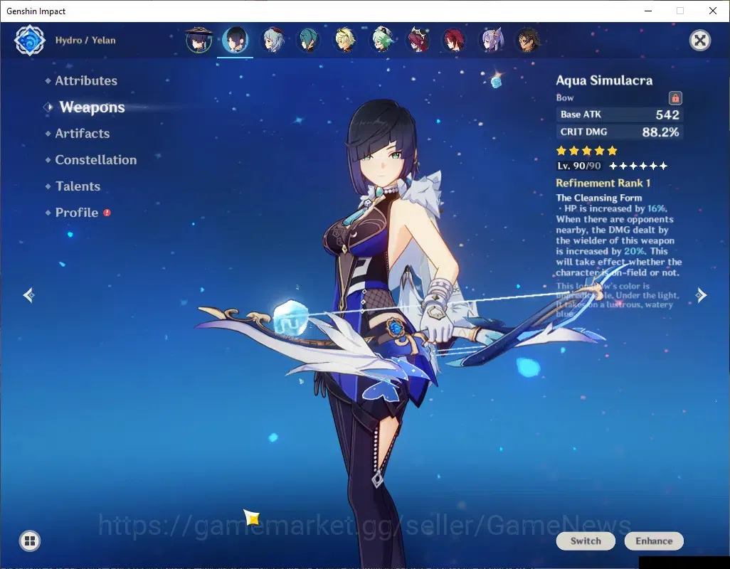 Genshin Impact Accounts ASIA|AR 55|6 Limited + 3 (*5Weap)|[Xiao,Yelan]+Sig image 12