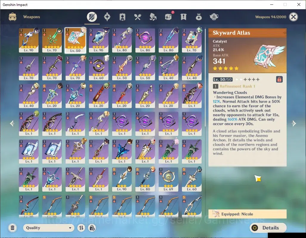 Genshin Impact Accounts ASIA|AR 55|6 Limited + 3 (*5Weap)|[Xiao,Yelan]+Sig image 15
