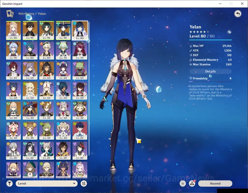 Genshin Impact Accounts ASIA|AR 55|6 Limited + 3 (*5Weap)|[Xiao,Yelan]+Sig image 7