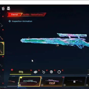 Blood Strike Accounts Collab Skin ASIA|3 ETERNAL Kar98k Netherflame Lv4,MP7 Tidesong Lv2,DEagle Scorpio|Meele Ultra Shuriken