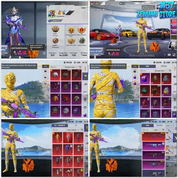 PUBG Mobile Accounts #37 PUBG MOBILE GLOBAL X-SUIT Owned Sports Car Skins Shinobi Kami M416 Lv.7 Radiant Citadel SCAR-L Lv.5