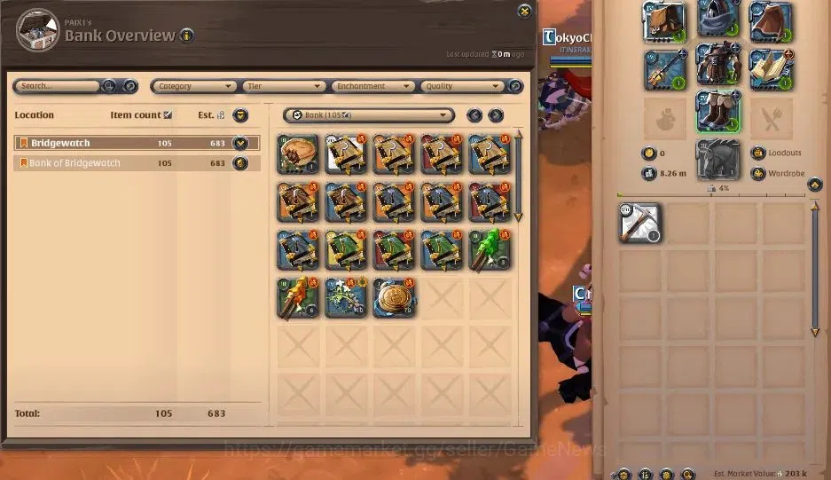 Albion Online Accounts ASIA | 2,59M Total Fame - 8,26M Silver | T8 Ore Mi image 2