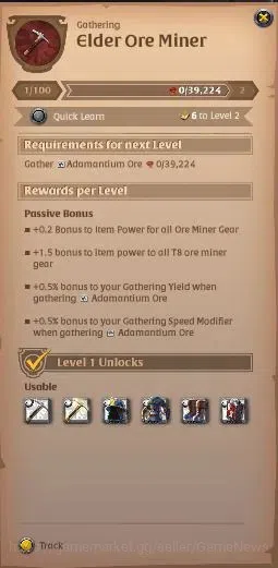 Albion Online Accounts ASIA | 2,59M Total Fame - 8,26M Silver | T8 Ore Mi image 3