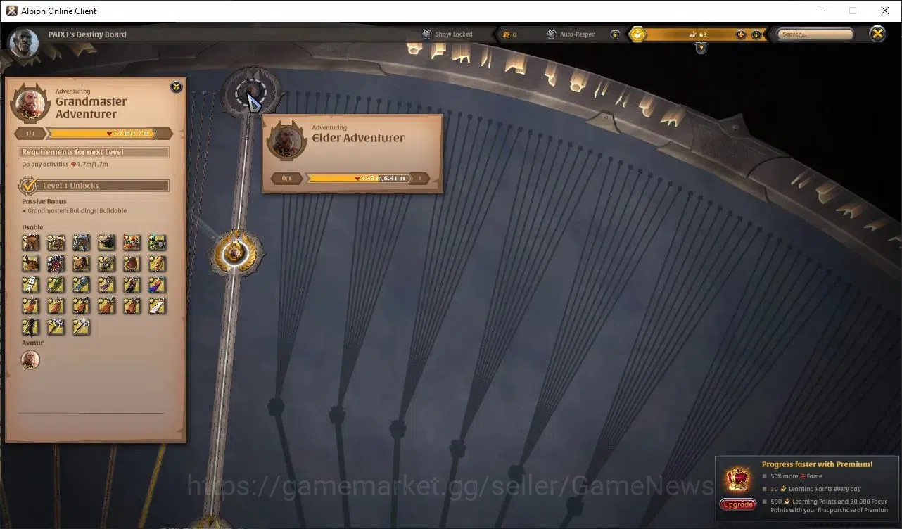 Albion Online Accounts ASIA | 2,59M Total Fame - 8,26M Silver | T8 Ore Mi image 9