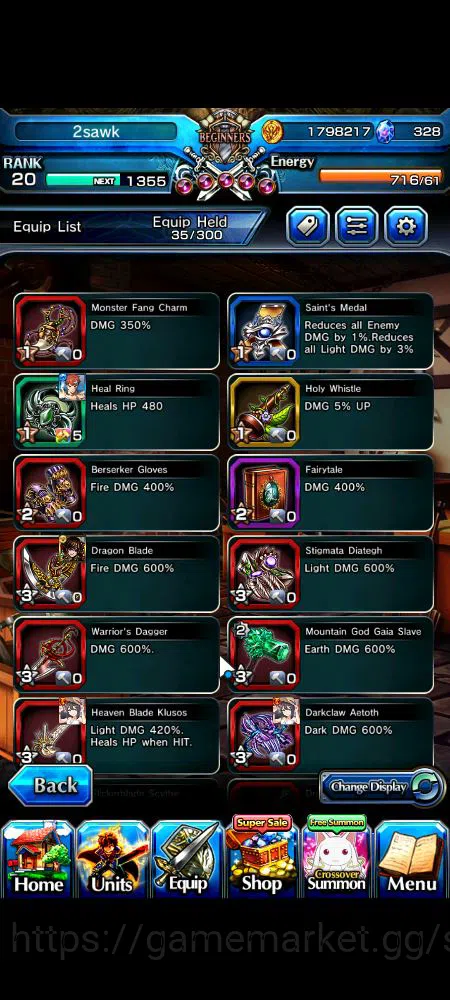 Grand Summoners Accounts Starter Global|Rank 20|6 Ascend|Emiya,Summer Miyu,Kirisame,Chloe,Halloween Charlotte,Orvell D.Gran 4