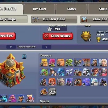 Clash of Clans Accounts High-End Global |TH 16-BH 10|LVL 236|AQ 68 ,MP 63 ,GW 66 ,RC 34 ,BK 60,DD 10|BM 30|Legendary Skin