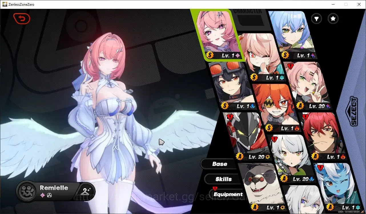 Zenless Zone Zero Accounts Starter ASIA|IK 13|S1 Ch1|Starter 3 Limited (Remielle,Lucia+Sign,Zhao)+1 STD Koleda|ALL Unset|MC 1