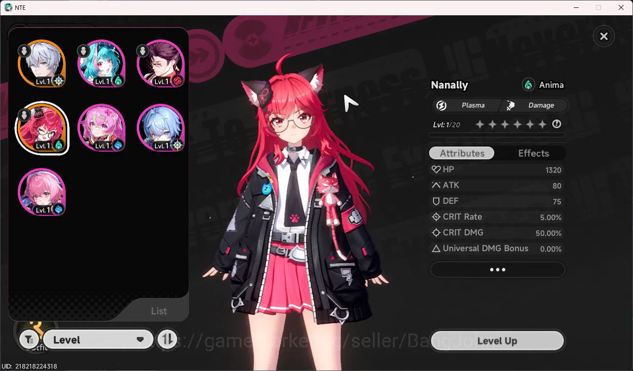 Neverness to Everness Accounts EU | Starter Lvl 3 | 1 S Nanally + 5 A Char + Car image 2