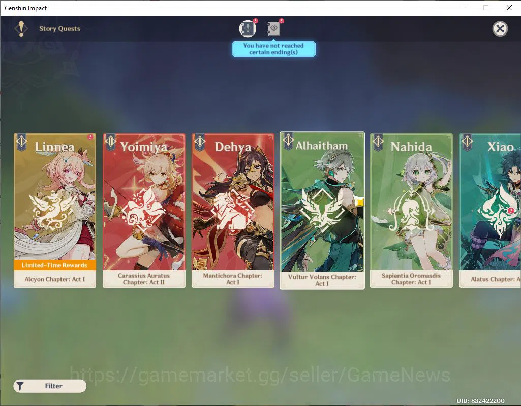 Genshin Impact Accounts ASIA|AR 57|10 Limited+2(*5Weapon)|Raiden,Yelan,Kaz image 12