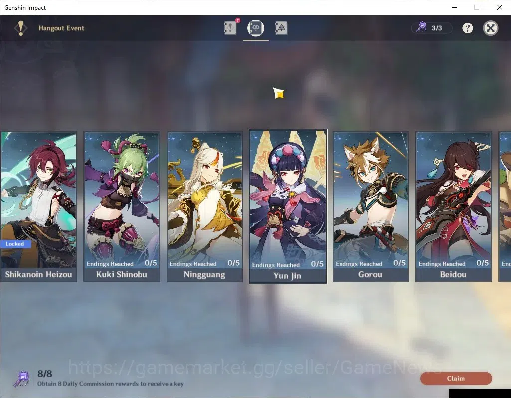 Genshin Impact Accounts ASIA|AR 55|6 Limited+1(*5Weapon)|Columbina,Durin,Y image 17