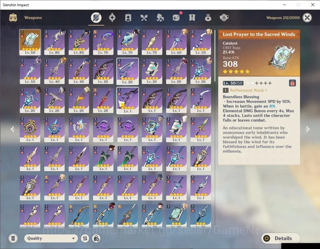 Genshin Impact Accounts ASIA|AR 55|6 Limited+1(*5Weapon)|Columbina,Durin,Y image 3