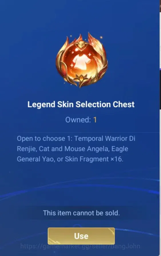 Honor of Kings Accounts Global | 14H 4S | Legend Skin Selection Chest (Di  image 7